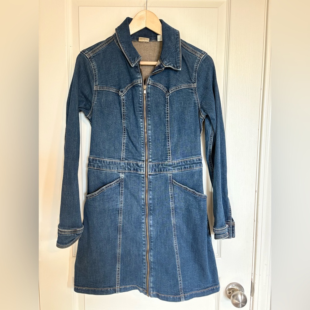 Levi's Premium Women's Retro Denim Bodycon Mini Dress